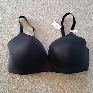 Gap Body Wireless T-Shirt Bra Wkmen's Size 36DD Black Smooth Sleek NWT